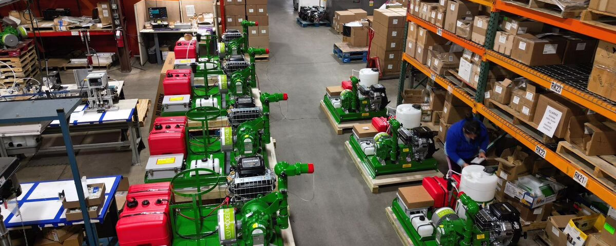 Completed turnkey electromechanical products ready for final inspection at General Assembly & Manufacturing Corp.