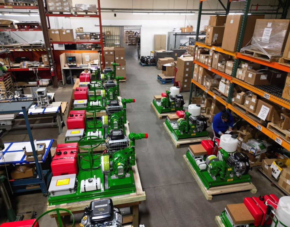 Completed turnkey electromechanical products ready for final inspection at General Assembly & Manufacturing Corp.